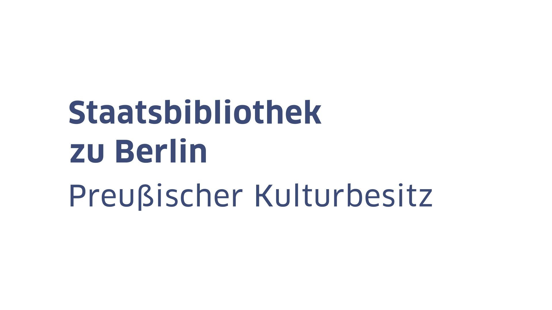 Staatsbibliothek zu Berlin